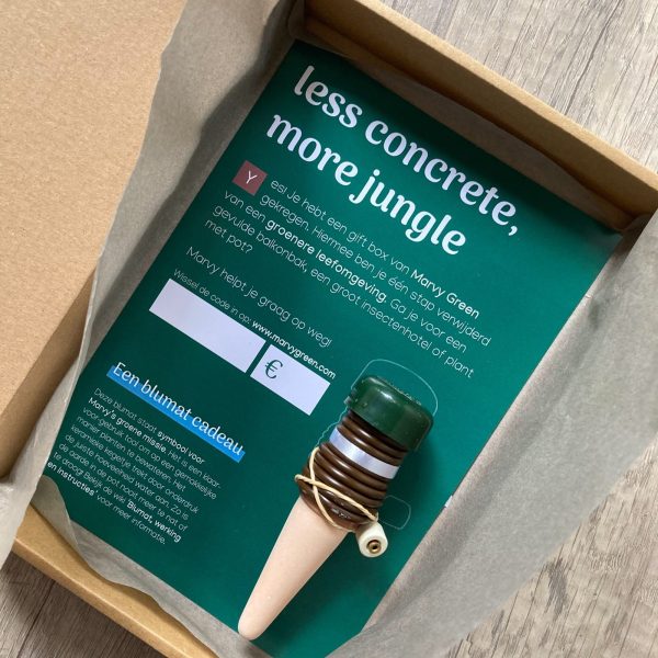 Marvy Green Gift Box met Blumat