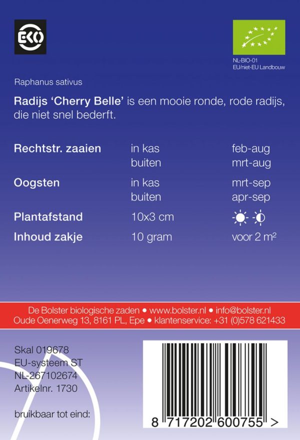 Radijs "Cherry Belle" De Bolster - Afbeelding 2