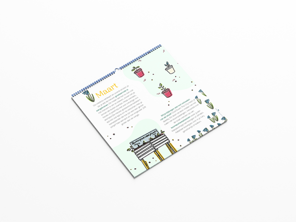 Preview van de Biodiversiteitskalender Marvy Green - Jaarkalender Maart