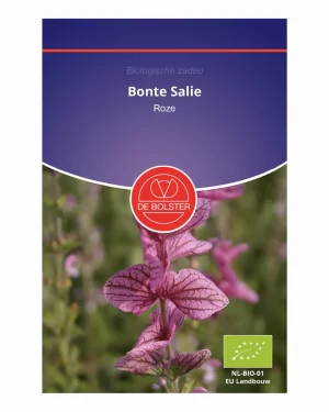 Bonte salie (roze) De Bolster Biologische Zaden